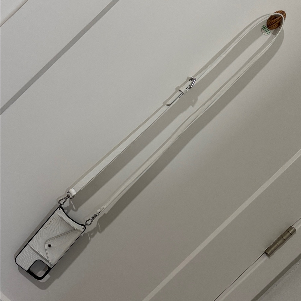 Bandolier White Phone Case with Strap